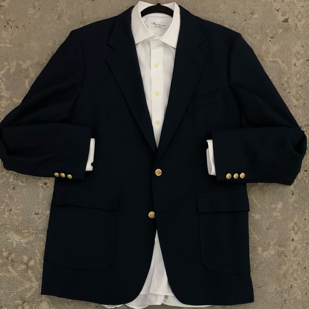 LONDON FOG Classic Navy Blue Blazer